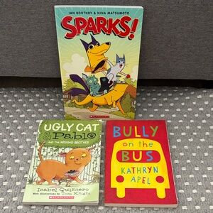 Children's Book Set - Sparks, Ugly Cat & Pablo, Bully on the Bus